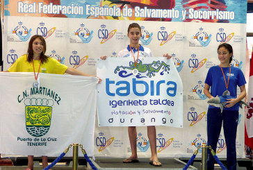 Natalia Martínez deslumbra en el Estatal de Salvamento con 4 medallas y un récord nacional