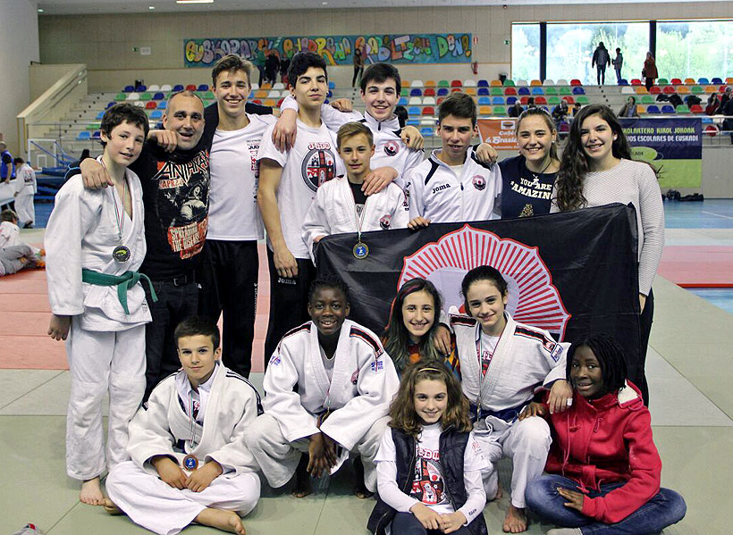 El club sumó tres oros, una plata y un bronce en el Campeonato de Euskadi (foto: Durango Judo)