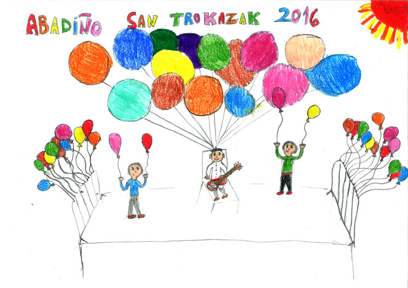 El dibujo de una niña de 9 años anunciará las fiestas de San Trokaz