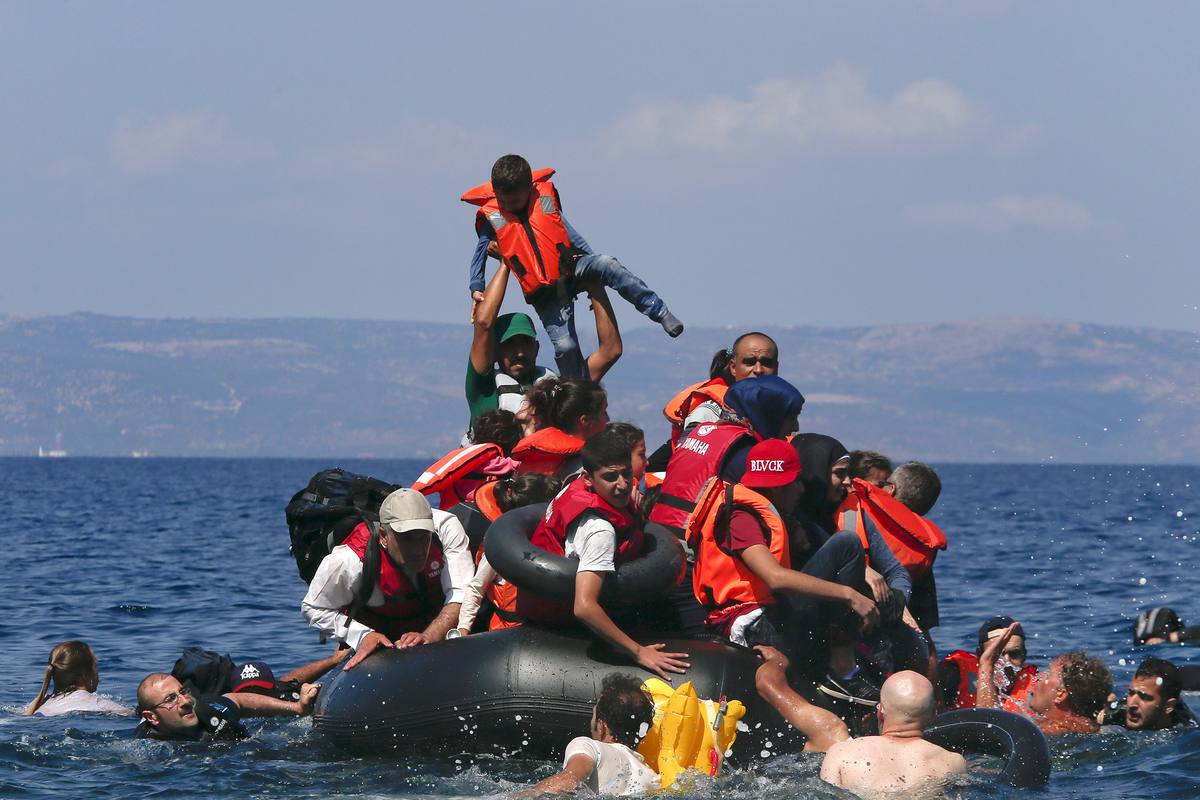 Refugiados en Lesbos