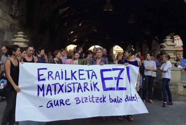 Concentración por la séptima víctima por violencia machista del año en Euskal Herria