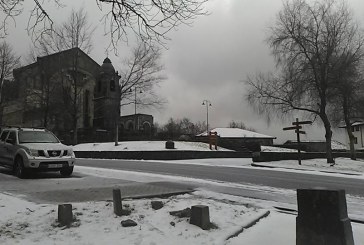 La nieve empieza a derretirse en Urkiola por la llegada de viento sur