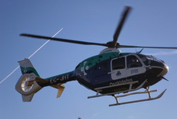 Trasladado en helicóptero un trabajador tras sufrir una caída en una empresa de Abadiño