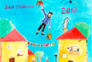 Un cartel de una niña de 10 años ilustra las fiestas de San Trokaz