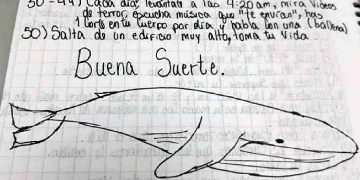 Investigan en Durango un posible caso del reto suicida ‘ballena azul’ por el tatuaje de una menor