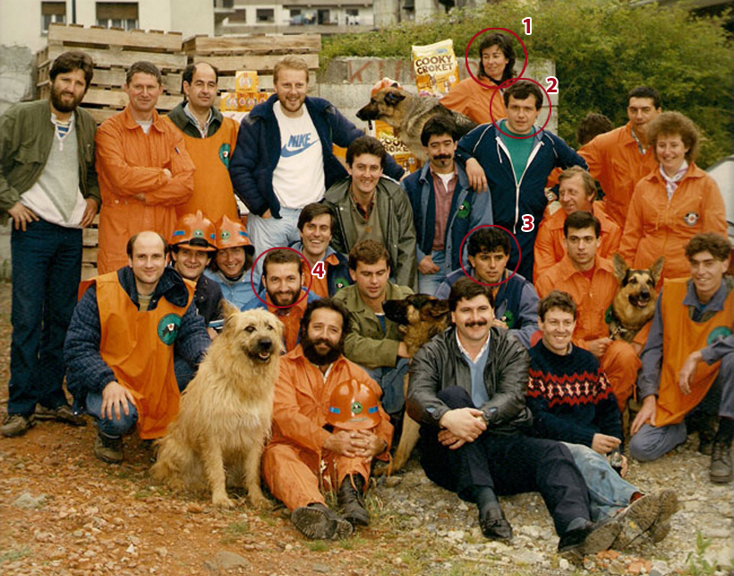 Homenaje en Picos de Europa a los miembros del Grupo del Perro de Salvamento fallecidos hace 30 años