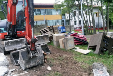 Se reanudan las obras del parque Benita Uribarrena tras unas semanas de parón