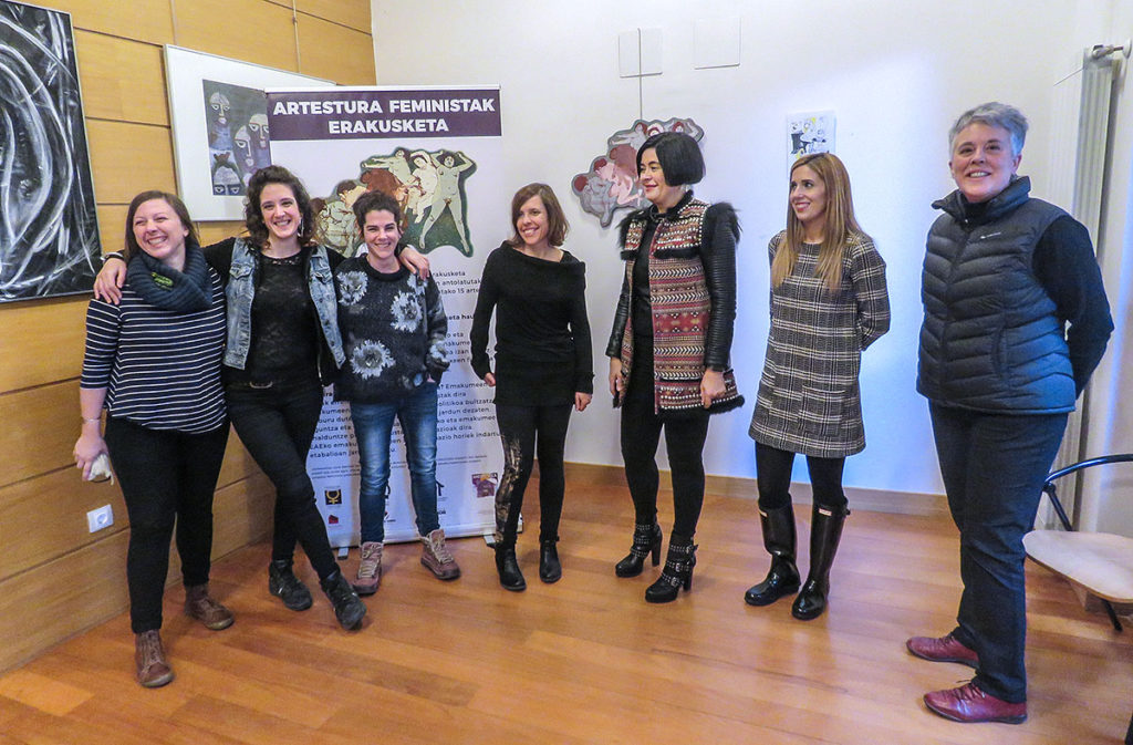 Andragunea visibiliza la creación artística de las mujeres en la muestra ‘Artestura Feministak’