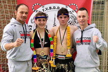 Marta Cámara y Joel González se proclaman campeones de Euskadi de Muay Thai