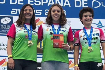 Irene Loizate, subcampeona de España sub-23 de duatlón y campeona por equipos