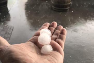 Espectacular granizada con 9,1 l/m2 en diez minutos en Amorebieta