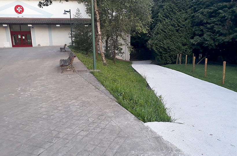 rampa-frontón-Olazar-asfaltado-Zaldibar