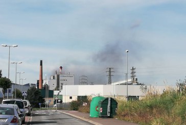 Desalojan la papelera de Iurreta por un incendio en sus instalaciones