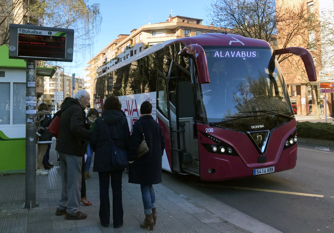 El autobús entre Durango y Gasteiz será gratis mañana por el Día Europeo sin Coches