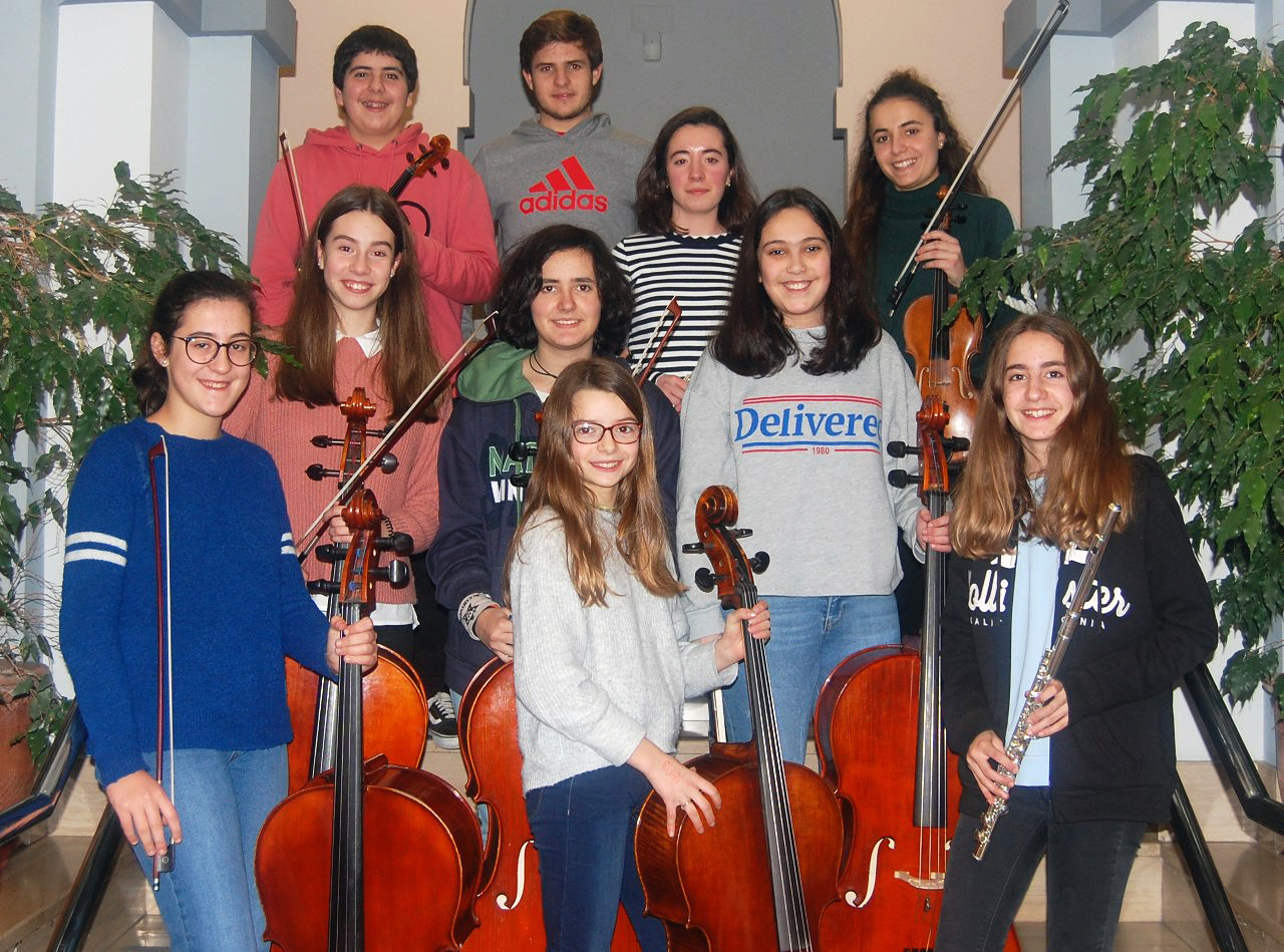 Doce estudiantes de Bartolomé Ertzilla, seleccionados para formar parte de las Orquestas Intercentros