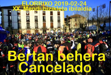 Cancelan la marcha BTT de Elorrio ante el límite de participantes impuesto por la Diputación