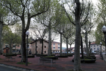 Vecinos de Abadiño recogen firmas contra el “disparate” que supondría el derribo del arbolado del Ferial