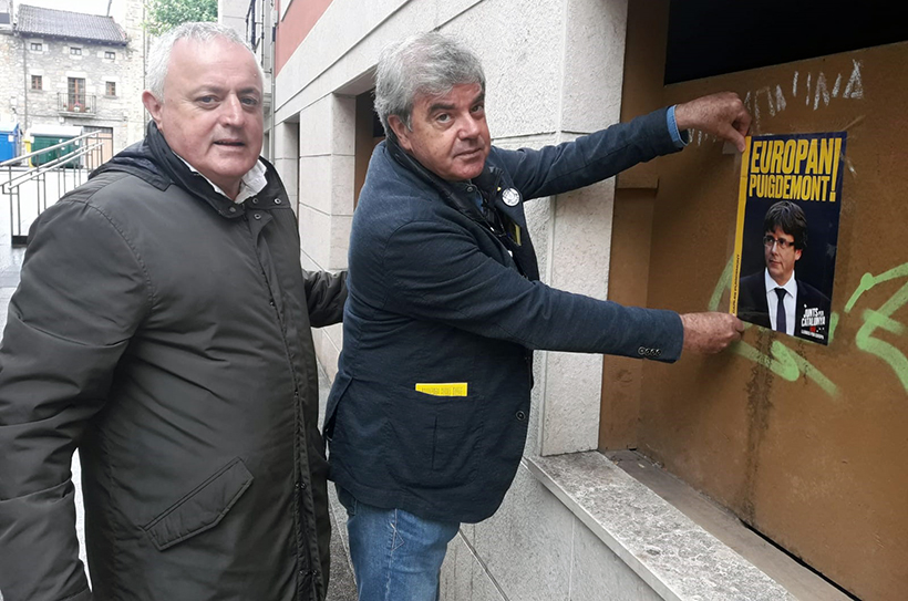 Gorka Knörr pide en Elorrio el voto para Carles Puigdemont