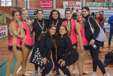 Las gimnastas senior del Uztai, subcampeonas de Euskadi