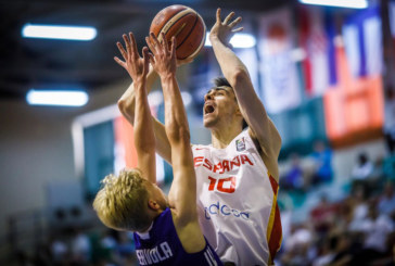 Oier Ardanza, a un paso de la final del Europeo de baloncesto U18