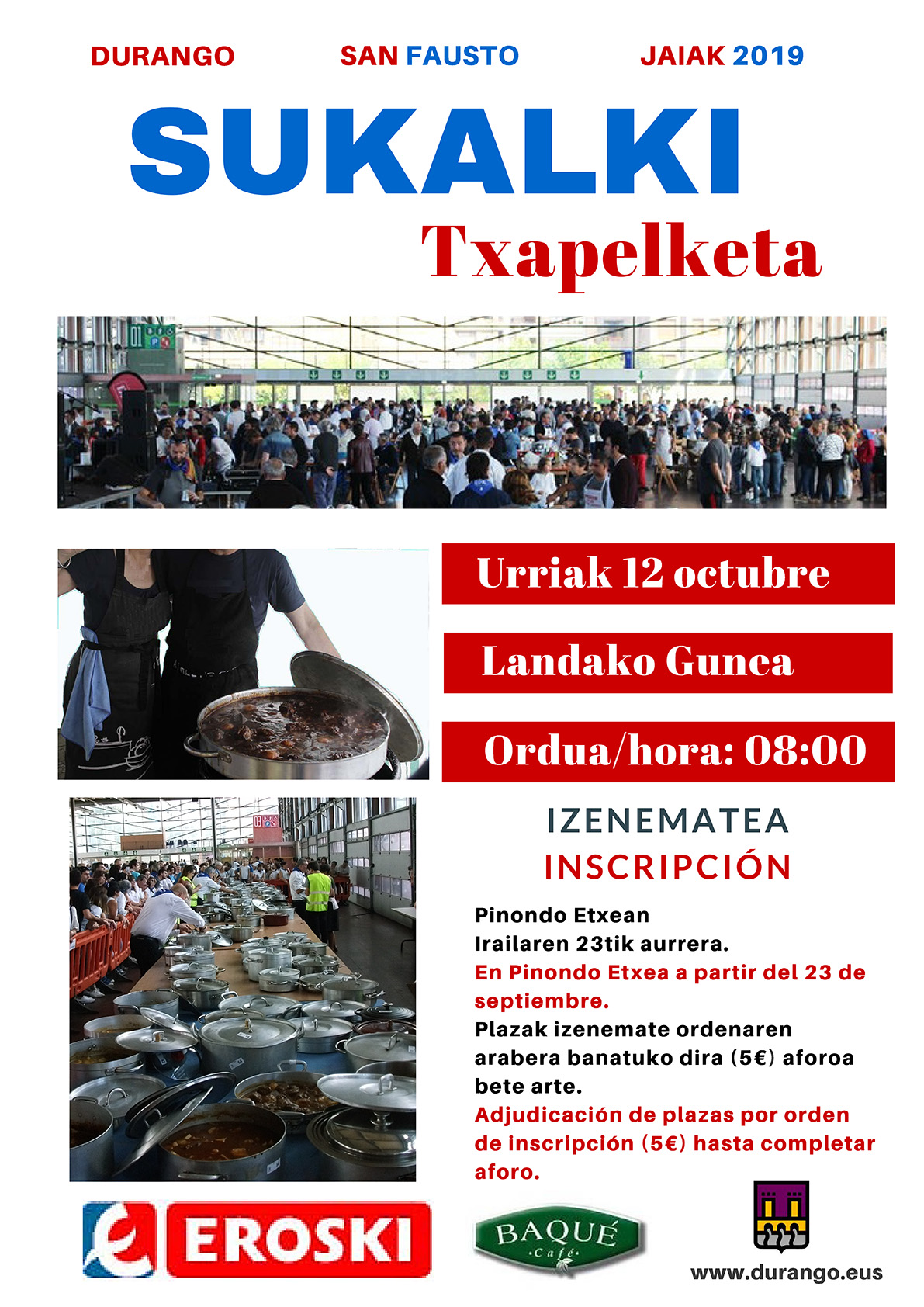 Inscripciones para el Sukalki de fiestas
