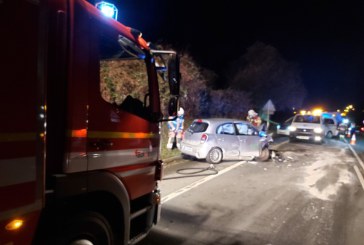 Cinco personas heridas en una colisión frontal en la N-634 a su paso por Amorebieta