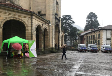 Fuerte presencia policial en un acto electoral de Vox en Durango