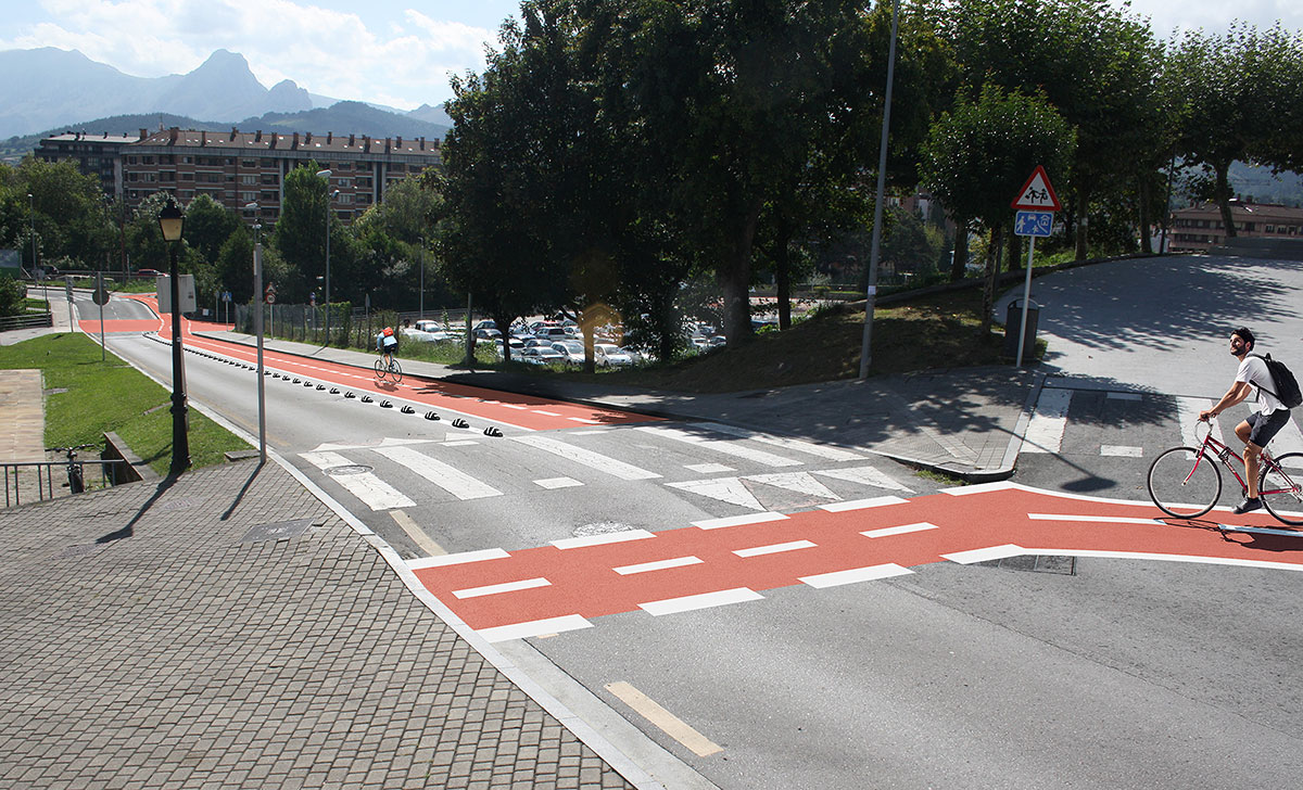 El nuevo bidegorri de Olaburu conectará todo el casco urbano de Iurreta para el tráfico ciclista