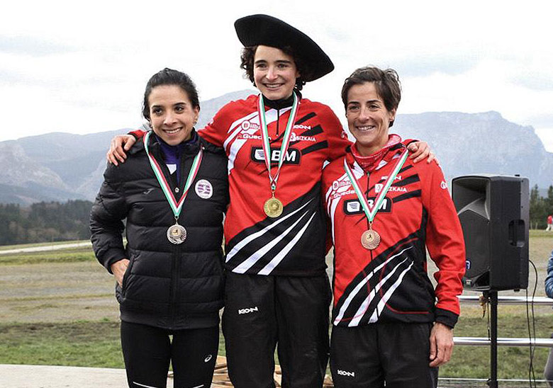 Irene Loizate y Gurutze Frades repiten primer y tercer puesto en el Campeonato de Bizkaia de cross