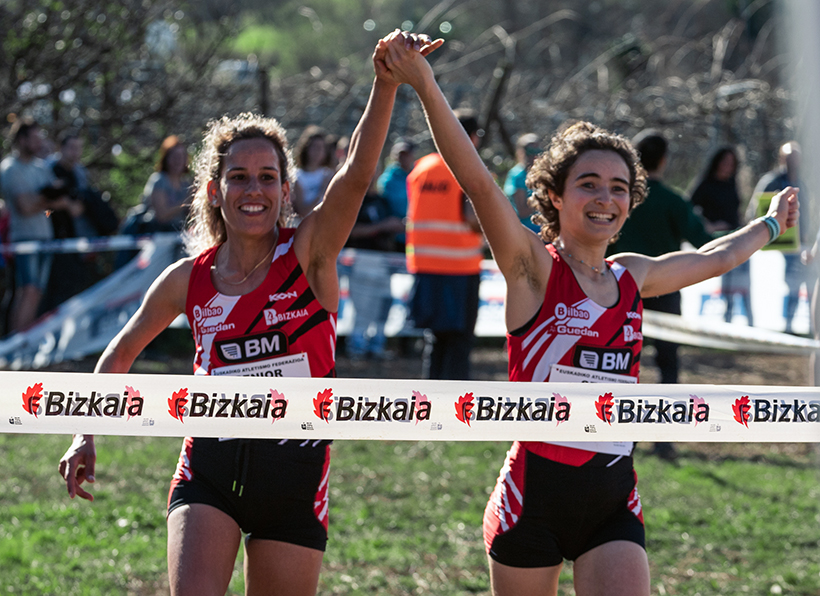 Irene Loizate y Gontzal Murgoitio <br>se proclaman en Gernika campeones de Euskadi de cross