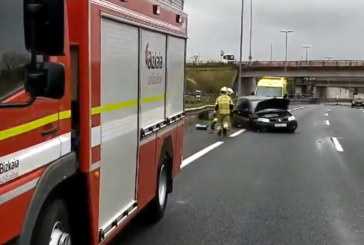 Una persona resulta herida en una salida de calzada en la AP-8 a la altura de Amorebieta