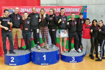 Durangaldea cosecha 9 títulos <br />y 22 medallas en el Campeonato <br />de Euskadi de kickboxing
