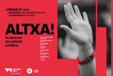 Hamaika Gararen ‘Altxa!’ emanaldiak antzerkia eta ekitaldi politikoa bilduko ditu Plateruenan