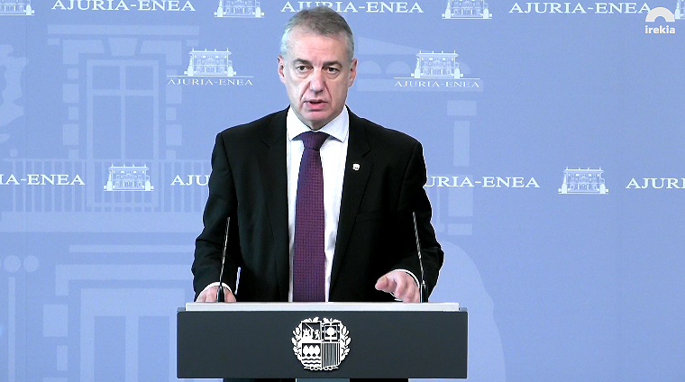 Urkullu cree que es prioritario “controlar” mejor la “transmisión vertiginosa” de la pandemia