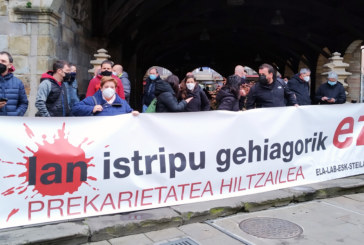 Sindicatos denuncian en Durango el accidente laboral ‘in itinere’ de un profesor de la ikastola Ibaizabal