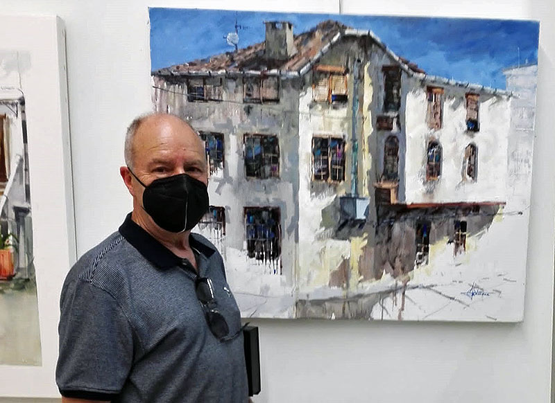 El leiotarra Julio Gómez se lleva el primer premio del concurso de pintura al aire libre de Berriz