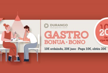 Durango lanza cupones con 10 euros de descuento para estimular el consumo en restaurantes locales