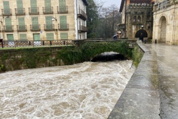 La crecida de los ríos Ibaizabal y Mañaria obliga a poner en marcha el Plan de Prevención en Durango