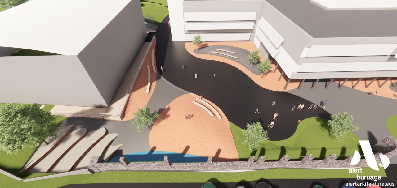 El Ayuntamiento de Elorrio avanza en el proyecto para transformar el patio de la Escuela Pública