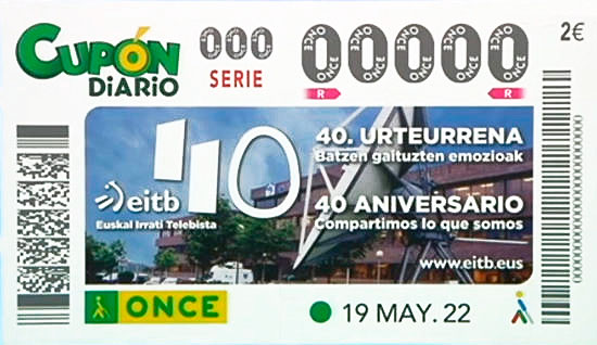 La antigua sede de EITB en Iurreta será la imagen del cupón de la ONCE para el sorteo del 19 de mayo