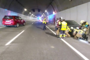 Un accidente sin heridos en el túnel de Gerediaga corta la N-636 durante más de una hora