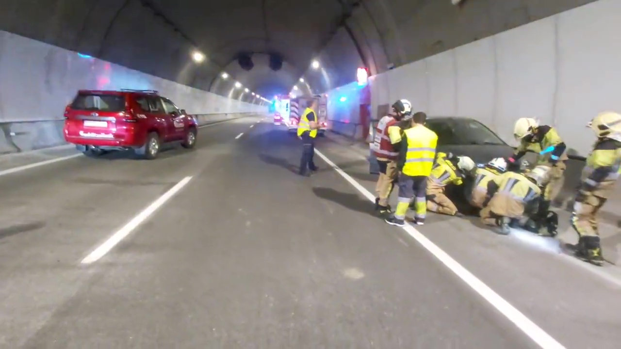 Un accidente sin heridos en el túnel de Gerediaga corta la N-636 durante más de una hora