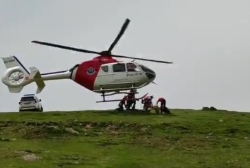 Una joven de 16 años es evacuada <br/>en helicóptero tras sufrir un desvanecimiento en Urkiolamendi