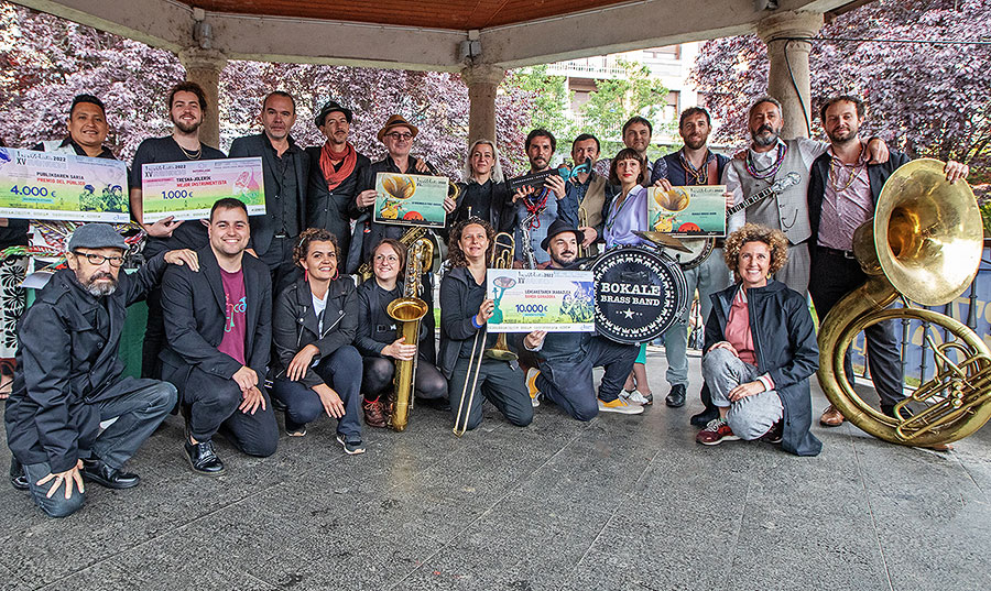 Bokale Brass Band y Tolouse La Marmaille Post-Fanfare comparten el primer premio de Haizetara