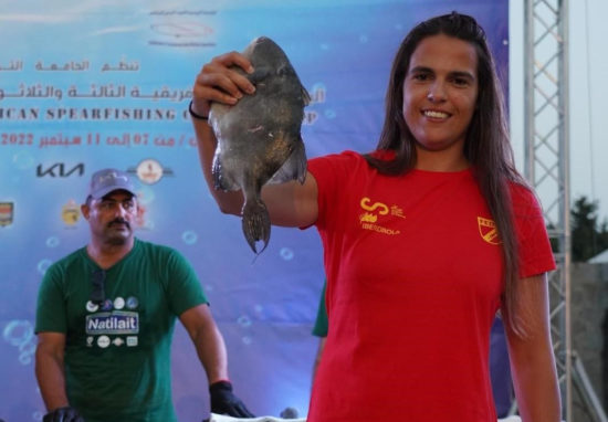 Yaiza Romero, segunda por equipos en los Campeonatos Euro-Africanos de Pesca Submarina