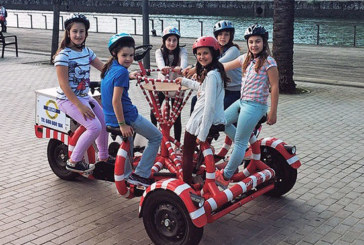 Amorebieta concienciará sobre la movilidad sostenible con juegos y una curiosa bicicleta circular