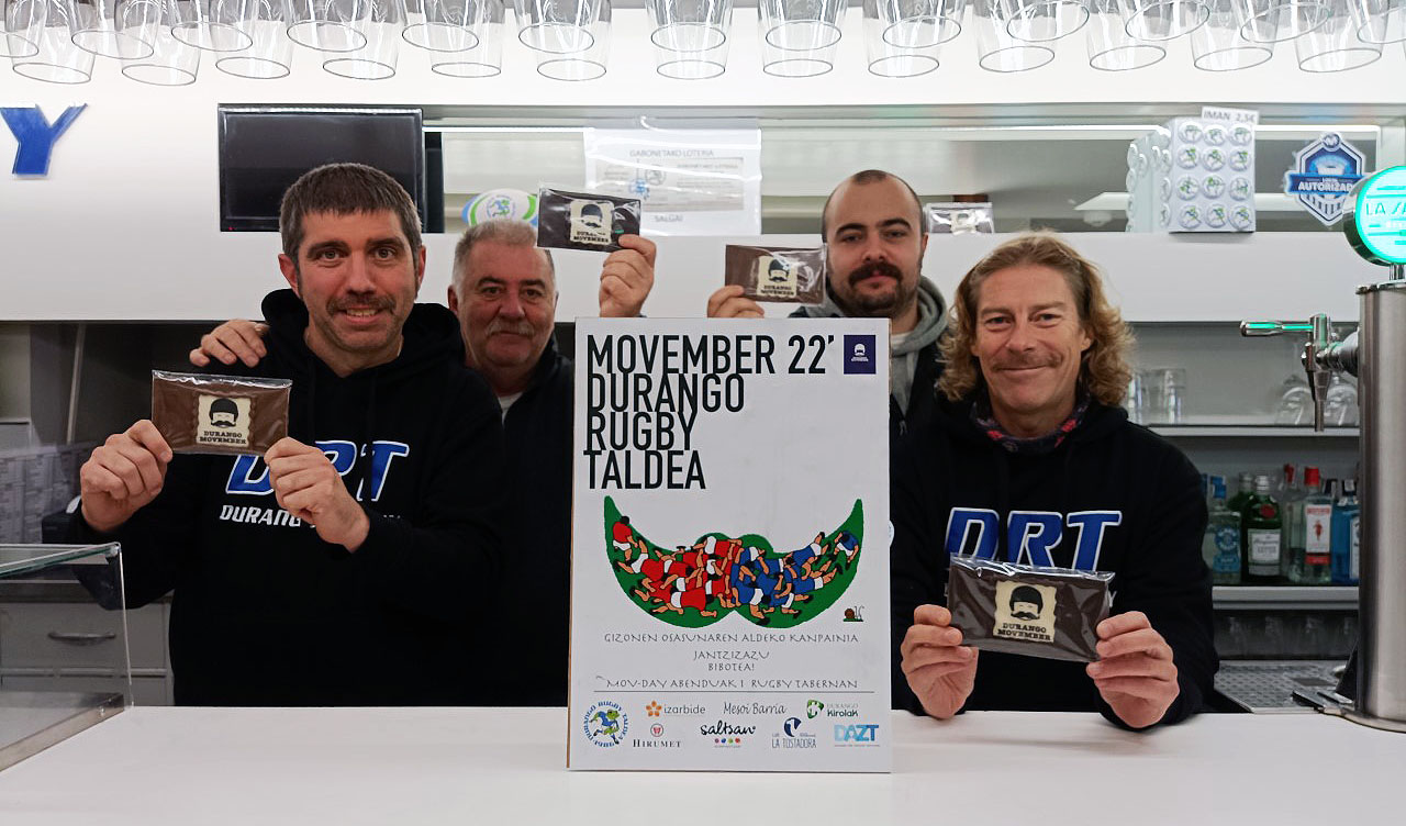 Durango Rugby Taldea sensibilizará este año sobre el movimiento Movember con tabletas de chocolate