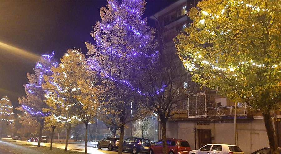 Abadiño retrasa el encendido de las luces navideñas al 16 de diciembre para reducir su consumo en un 30%