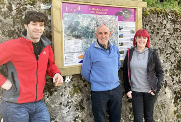Durango señaliza cinco rutas de montaña junto al Alpino Tabira