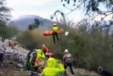 Rescatan en Zabalandi a un participante en la carrera ‘Hiru Handiak’ tras sufrir una caída